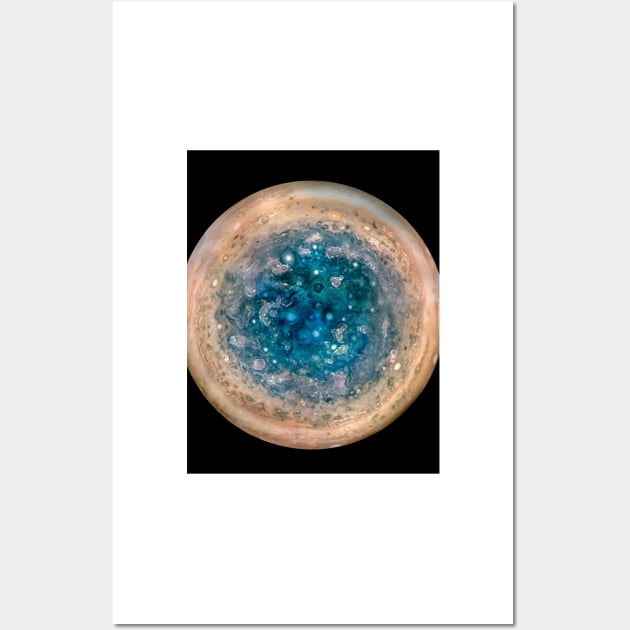 Jupiter's south pole, Juno image (C036/8352) Wall Art by SciencePhoto